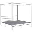 sengestel til himmelseng 200x200 cm metal grå