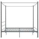 sengestel til himmelseng 200x200 cm metal grå