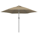 udskiftningsdug til parasol 300 cm gråbrun