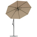 reservestof til fritstående parasol taupe 350 cm