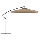 reservestof til fritstående parasol taupe 350 cm