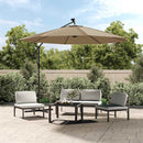 reservestof til fritstående parasol taupe 350 cm
