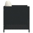 havesofa med hynder polyrattan sort
