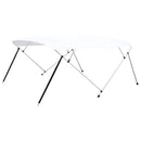 biminitop med 4 buer 243x(230-244)x137 cm hvid