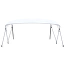 biminitop med 4 buer 243x(230-244)x137 cm hvid
