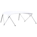 biminitop med 4 buer 243x(230-244)x137 cm hvid