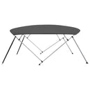biminitop med 4 buer 243x(230-244)x137 cm antracitgrå