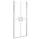 brusedør 71x190 cm klart sikkerhedsglas
