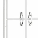 brusedør 76x190 cm klart sikkerhedsglas