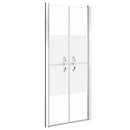 brusedør 81x190 cm delvist matteret sikkerhedsglas