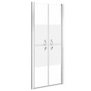 brusedør 86x190 cm delvist matteret sikkerhedsglas