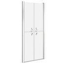 brusedør 76x190 cm matteret sikkerhedsglas