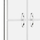 brusedør 76x190 cm matteret sikkerhedsglas
