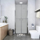 brusedør 76x190 cm matteret sikkerhedsglas