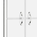 brusedør 81x190 cm matteret sikkerhedsglas