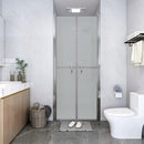 brusedør 86x190 cm matteret sikkerhedsglas