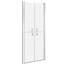 brusedør 101x190 cm matteret sikkerhedsglas