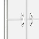 brusedør 101x190 cm matteret sikkerhedsglas