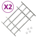 justérbart sikkerhedsgitter til vinduer 2 stk. 1000-1500 mm