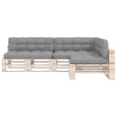 hynder til pallesofa 7 stk. grå