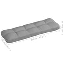 hynder til pallesofa 7 stk. grå