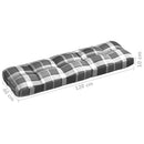 hynder til pallesofa 7 stk. gråternet mønster