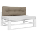 pallehynde 120x40x12 cm stof gråbrun
