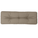 pallehynde 120x40x12 cm stof gråbrun