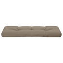 pallehynde 120x40x12 cm stof gråbrun