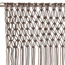 macramégardin 140x240 cm bomuld gråbrun
