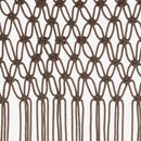 macramégardin 140x240 cm bomuld gråbrun