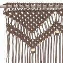 macramégardin 140x240 cm bomuld gråbrun
