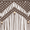macramégardin 140x240 cm bomuld gråbrun