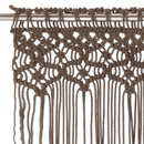 macramégardin 140x240 cm bomuld gråbrun
