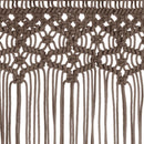 macramégardin 140x240 cm bomuld gråbrun