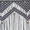 macramégardin 140x240 cm bomuld antracitgrå