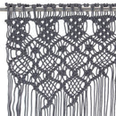 macramégardin 140x240 cm bomuld antracitgrå