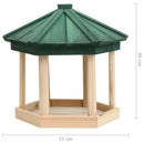 fuglefoderhus 33x30 cm ottekantet massivt fyrretræ