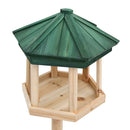 stående fuglefoderhus 33x110 cm massivt fyrretræ