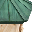 stående fuglefoderhus 33x110 cm massivt fyrretræ