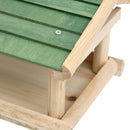 fuglefoderhus 35x29,5x21 cm massivt træ
