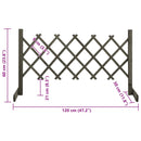 espalier til haven 120x60 cm massivt fyrretræ grå