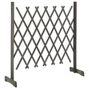 espalier til haven 120x90 cm massivt fyrretræ grå