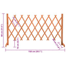 espalier til haven 150x80 cm massivt fyrretræ orange