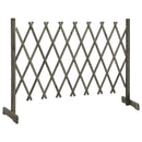 espalier til haven 150x80 cm massivt fyrretræ grå