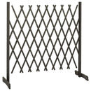 espalier til haven 180x100 cm massivt fyrretræ grå