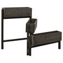 foldbar plantekasse 60x14x75 cm massivt fyrretræ grå