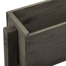 foldbar plantekasse 60x14x75 cm massivt fyrretræ grå