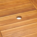 havebord 150x90x75 cm massivt teaktræ