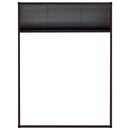 plisseret insektnet til vinduer aluminium 60x80 cm brun
